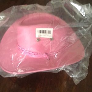 Faux Felt Cowboy Hats for Women Western Hat Cowboy Sun Hat Wide Brim Cap NIB